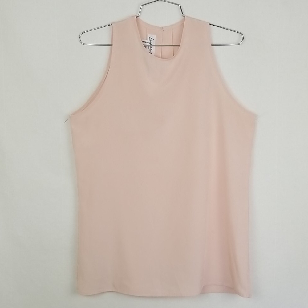 Luigi Bertolli Pink Chiffon Sleeveless Lightweight Blouse Size Small/42